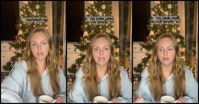 A woman explains how social media has ruined society