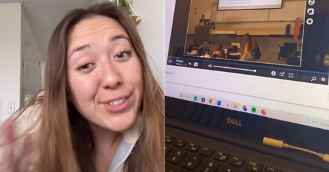 TikTok-er always late to class.