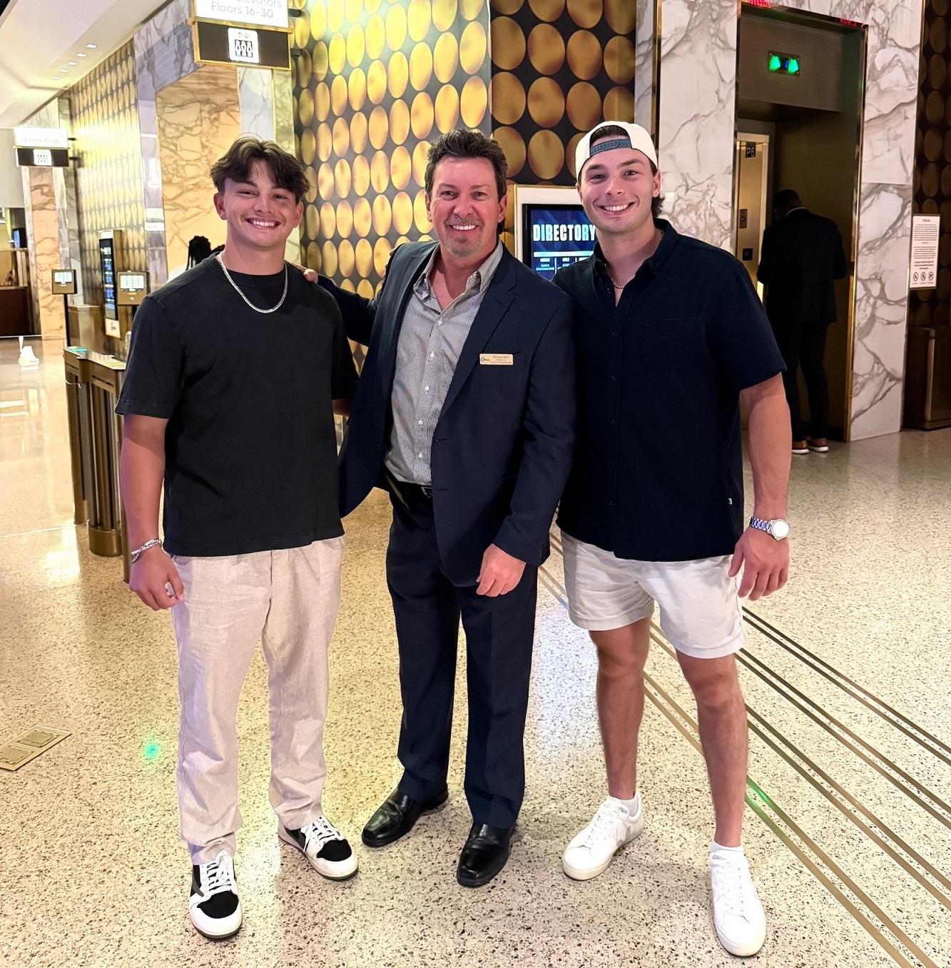 mlb draftees andrew fischer luke hill casino executive richard wilk las vegas