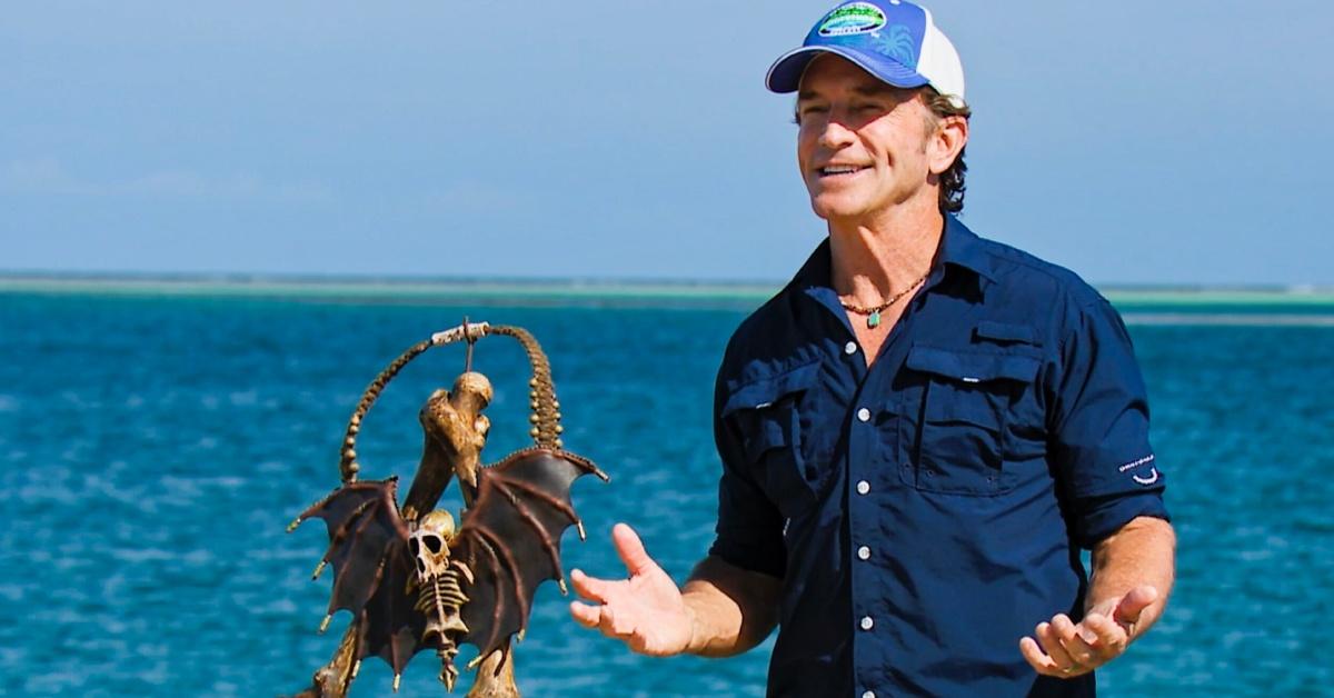 Jeff Probst hosting part one of the Season 47 finale.