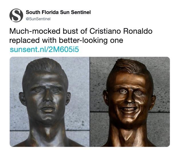 ronaldo statue