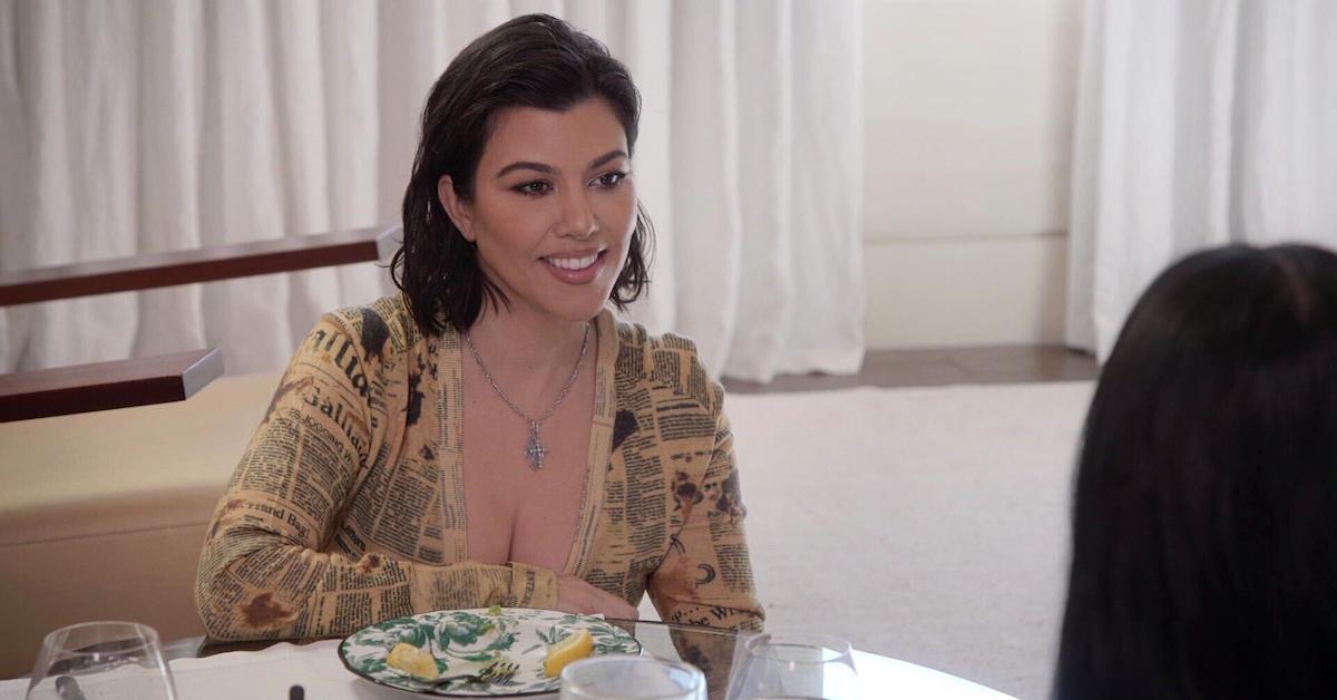 Kourtney Kardashian eating quail eggs