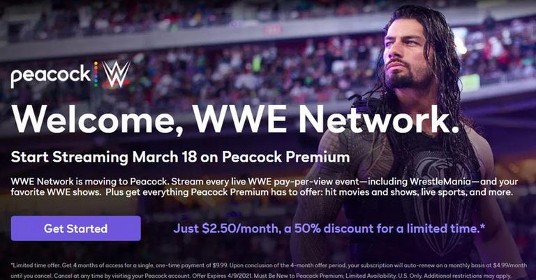 Is Monday Night Raw Live On Peacock