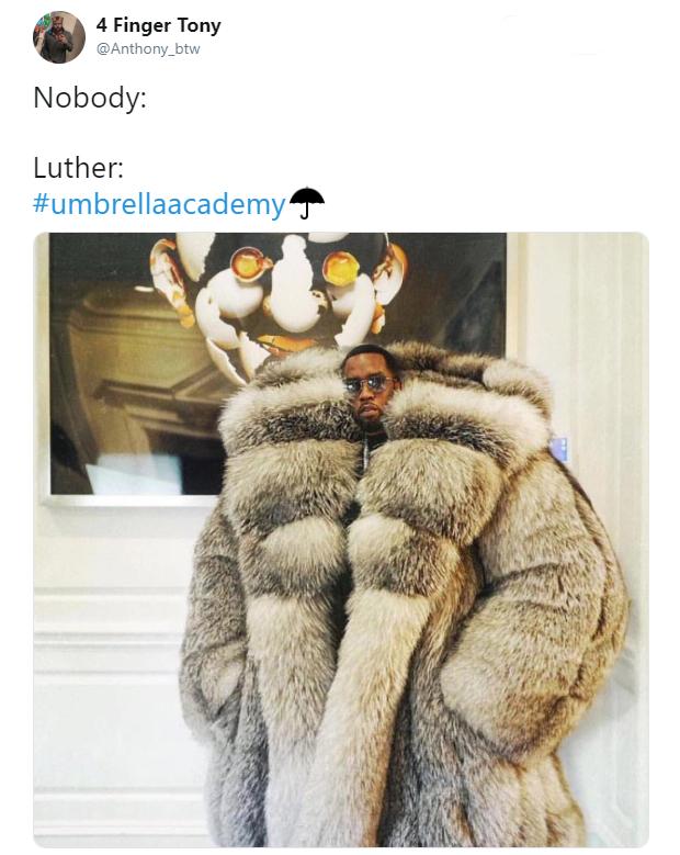 luther umbrella academy body meme