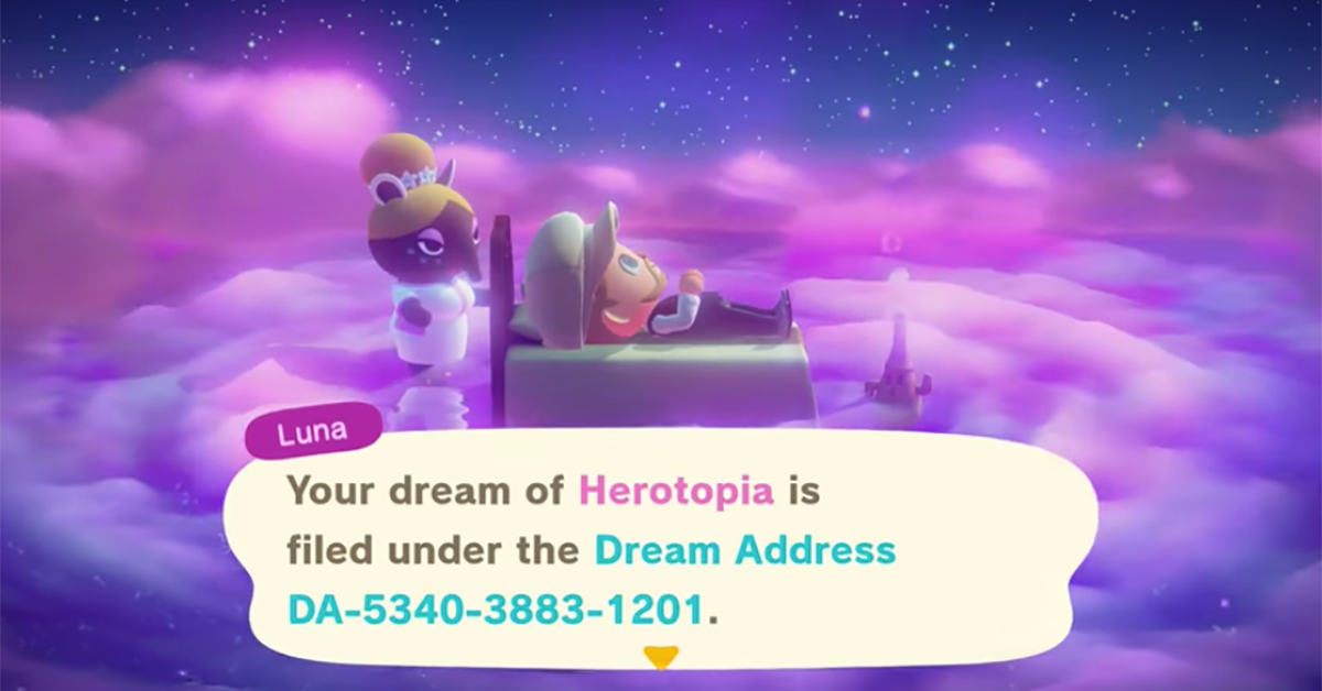 Dream address for animal on sale crossing