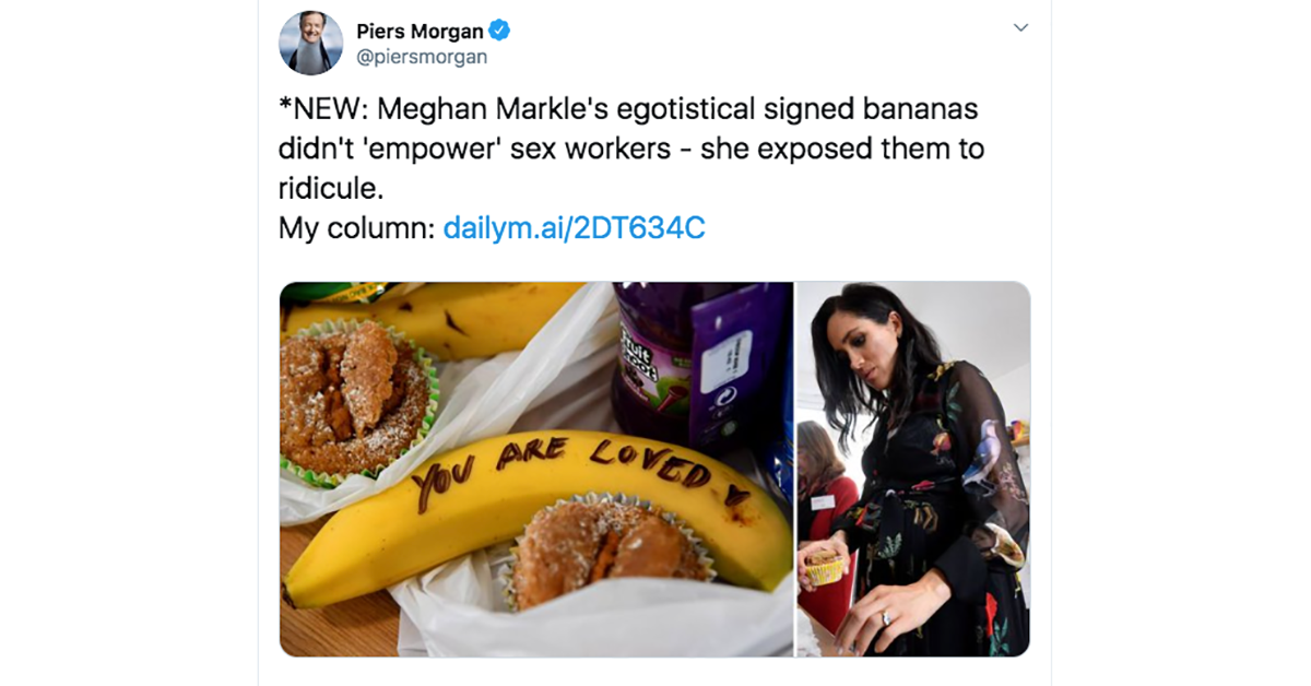 piers morgan meghan bananas