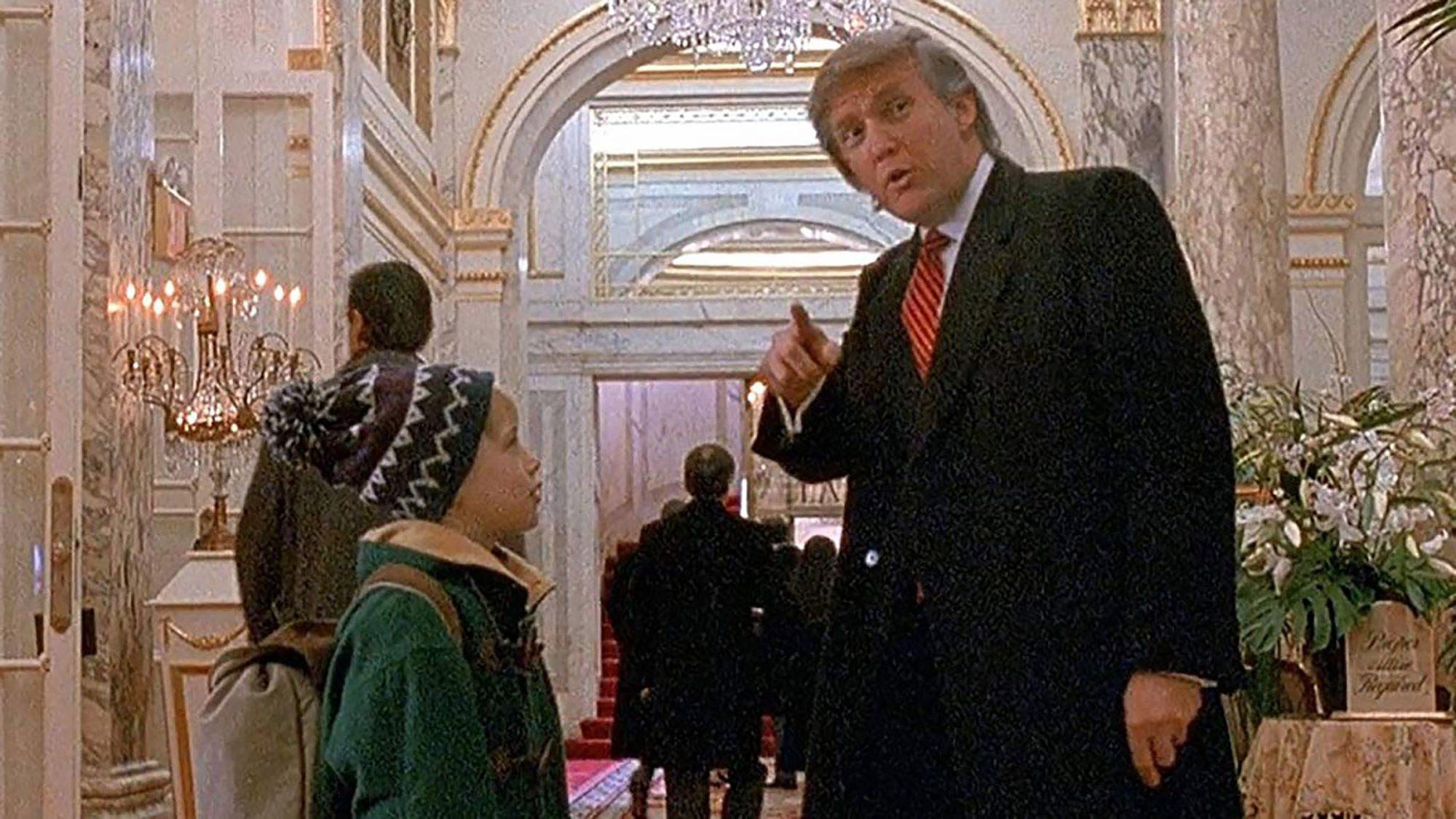 donald trump home alone