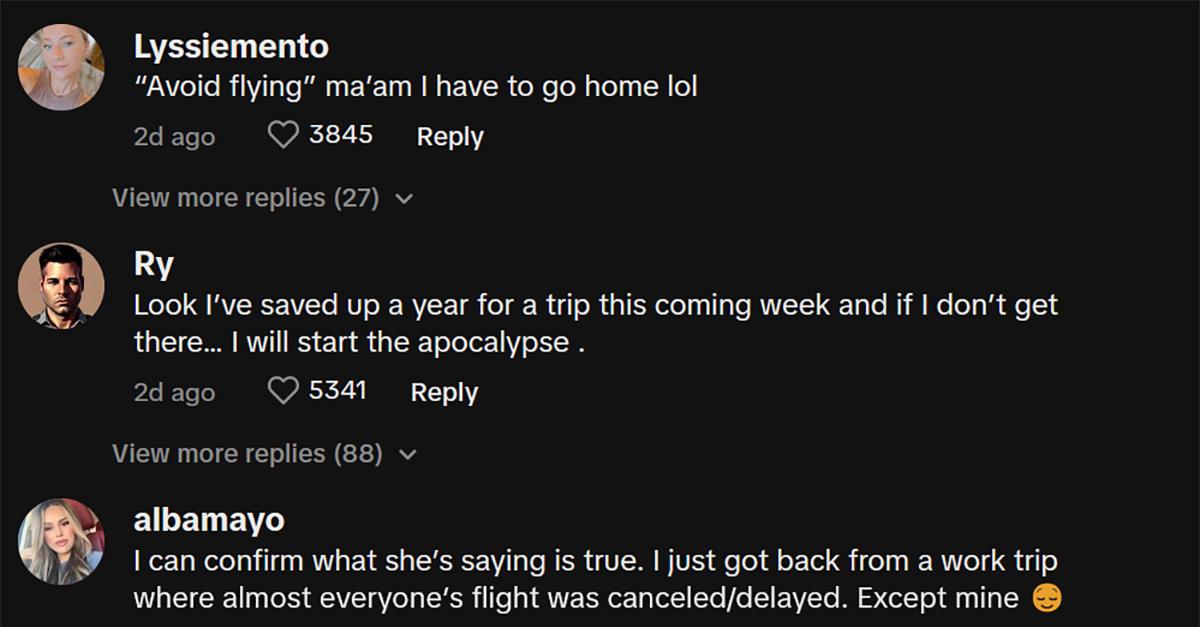 Flight Attendant Issues Warning for Folks to Avoid Flying