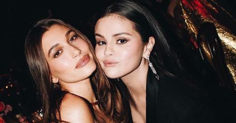 (L-R) Hailey Bieber and Selena Gomez