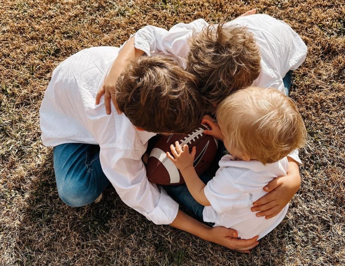 Jill Duggar Dillard and Derick Dillard's three sons Israel, Samuel, and Frederick.