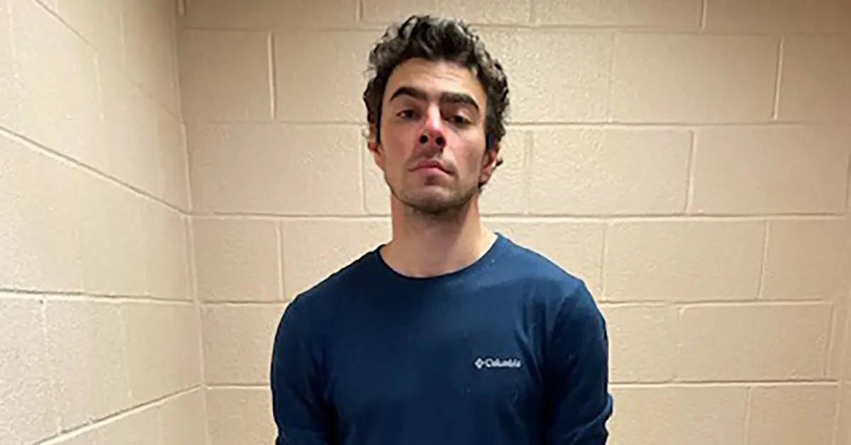Luigi Mangione in a holding cell in Pennsylvania.