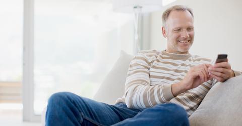 Man Reading Text
