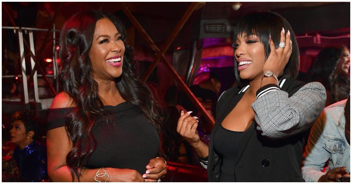 (l-r): Kenya Moore and Porsha Williams