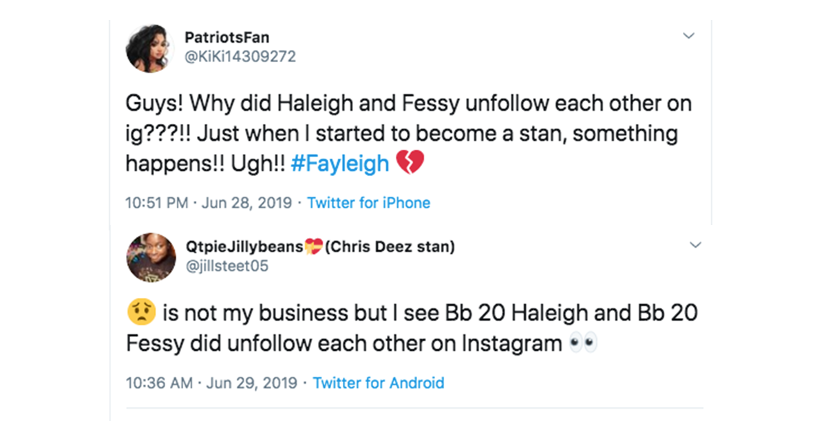 fessy haleigh breakup rumor