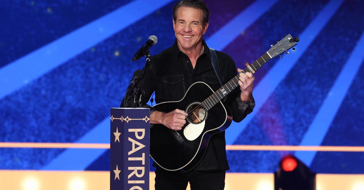 Dennis Quaid performing in 2023