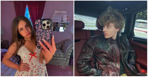 (l-r): Piper Rockelle and Lev Cameron