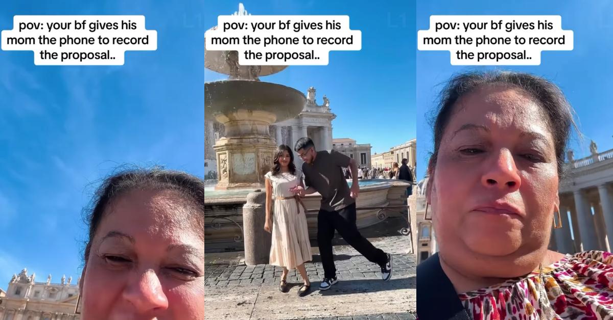 Mom Recording Son’s Proposal Accidentally Hits Selfie Mode