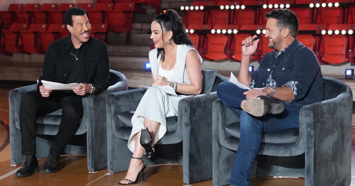 Lionel Richie, Katy Perry, and Luke Bryan in the Season 22 premiere of American Idol