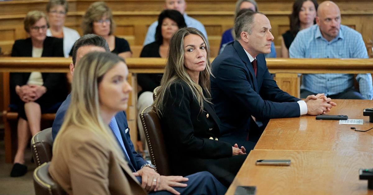 Karen Read with her attorneys at her trial