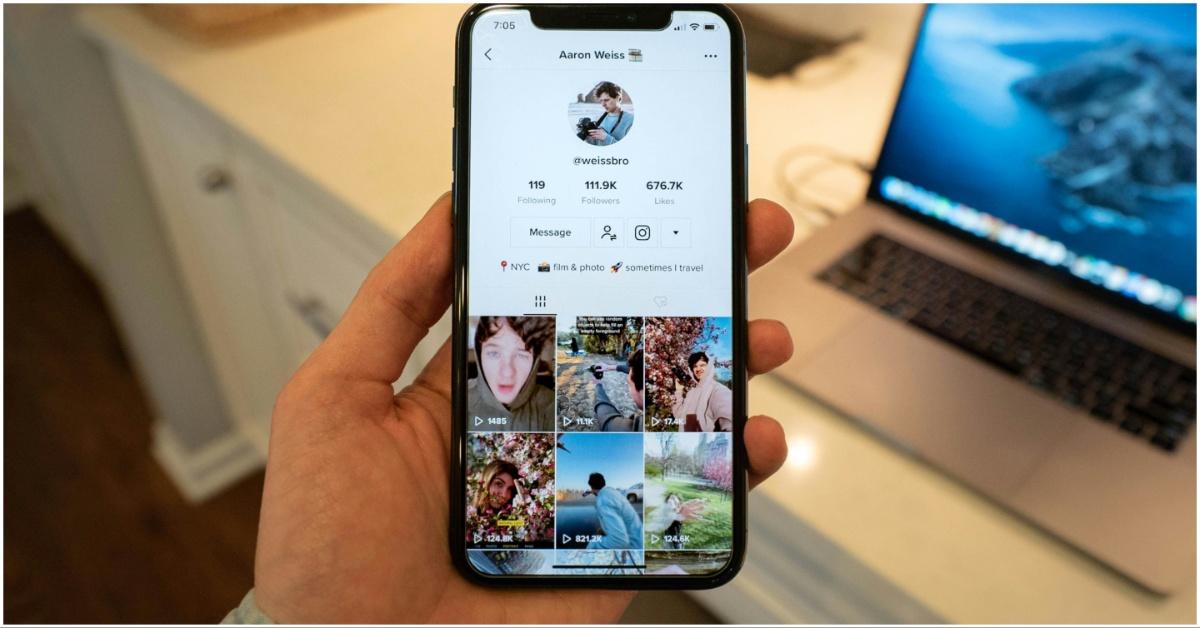Photo of someone's profile on TikTok