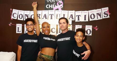 Guerdy Abraira with her husband, Russell, and their sons