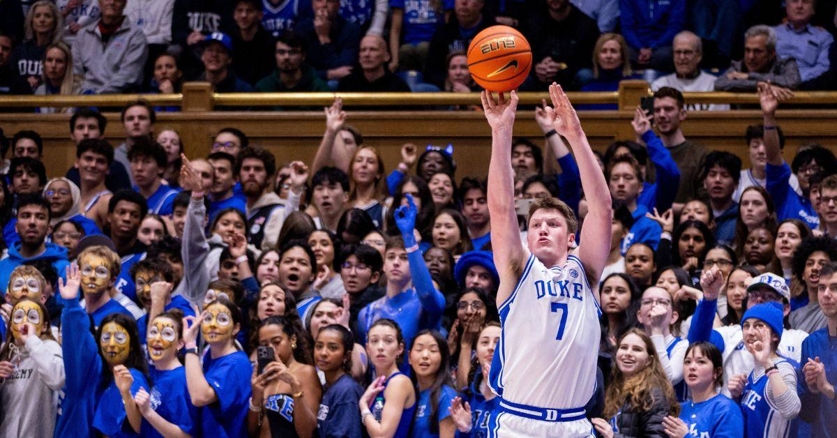 Kon Knueppel shooting at Duke. 
