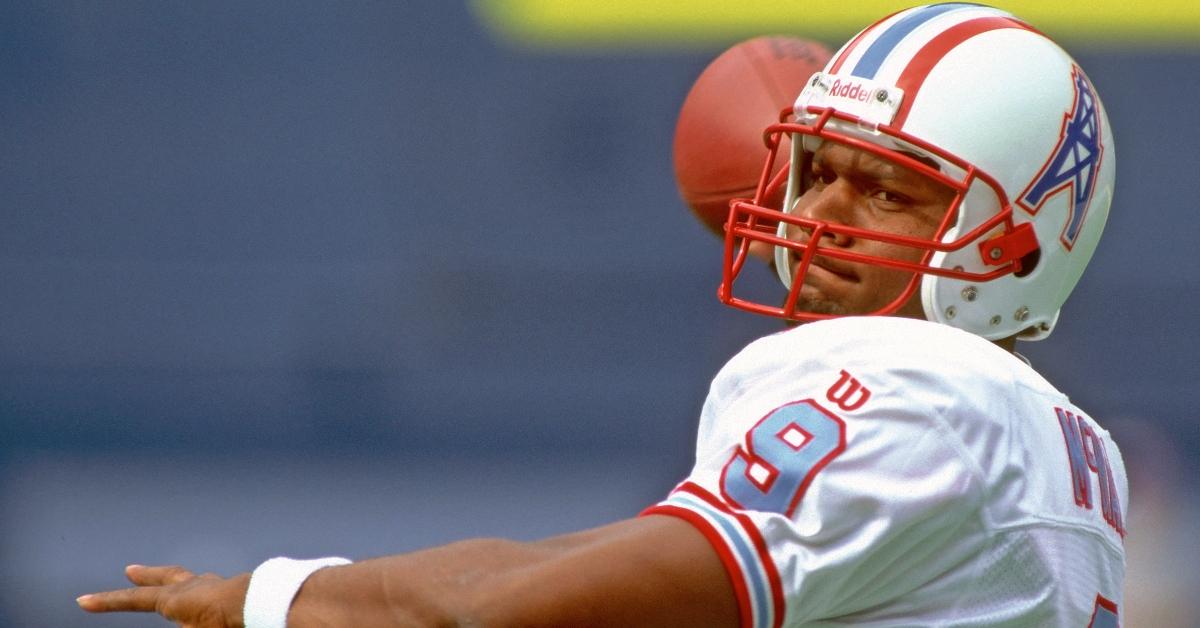 Steve McNair plays against the Pittsburgh Steelers in 1997