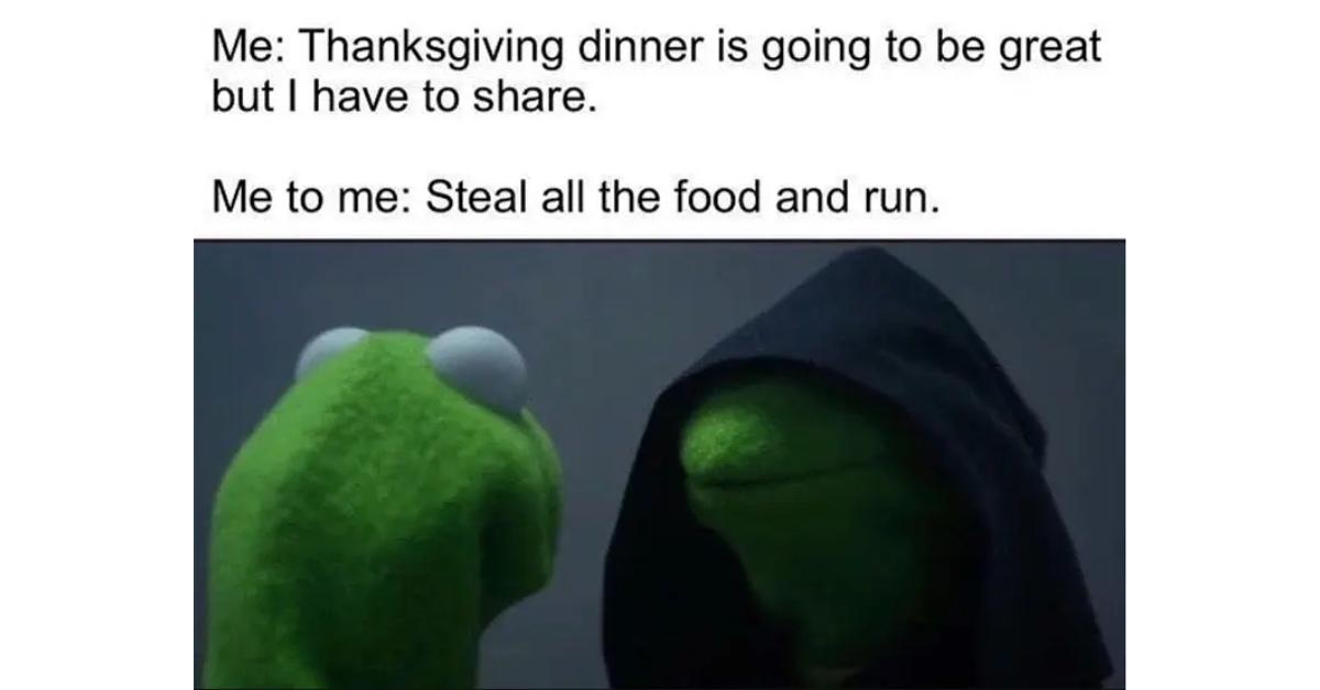 Kermit the Frog Thanksgiving meme