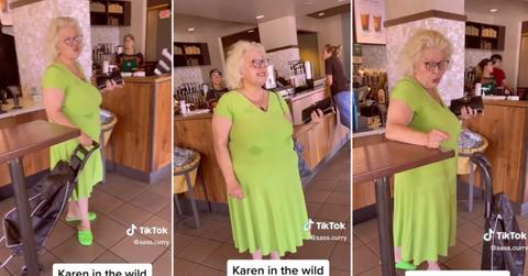 Starbucks Karen yelling at lesbians