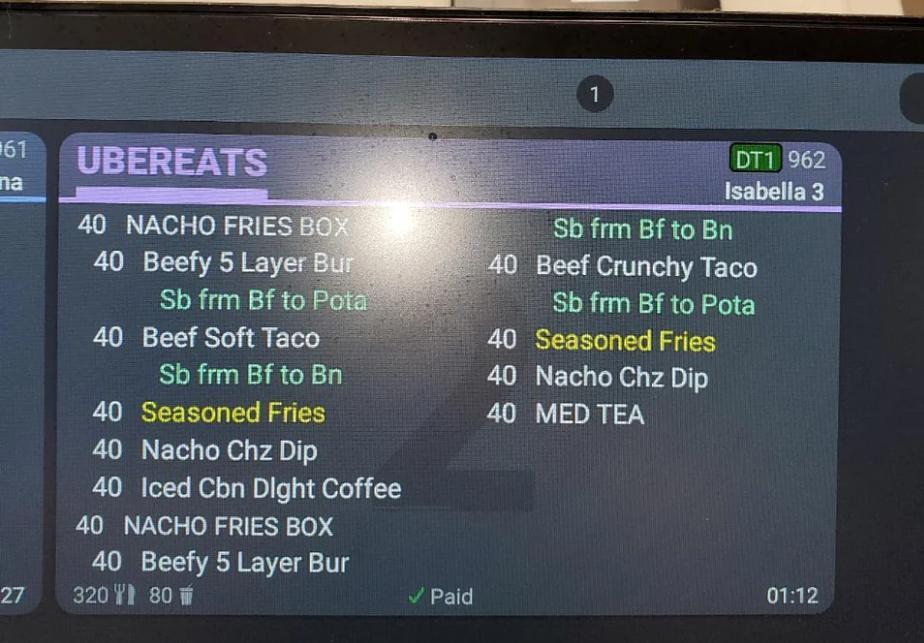 Taco Bell Massive Order