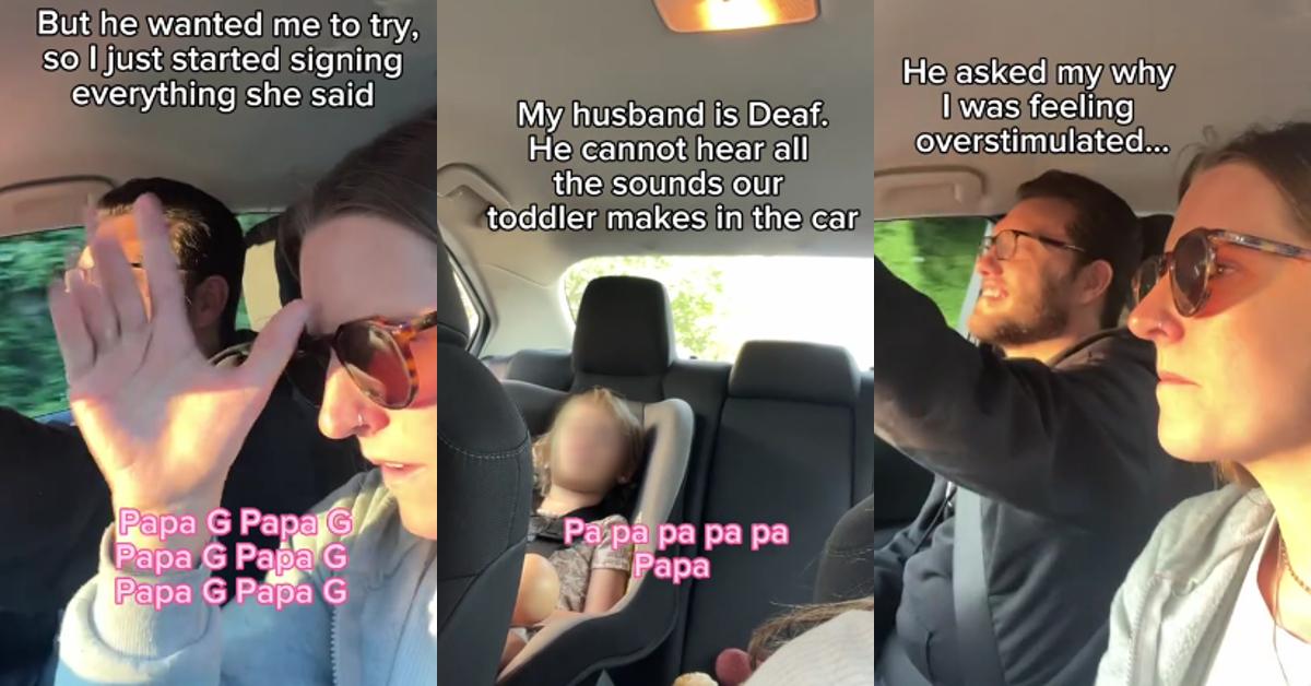 Mom Signs Toddler Babbling Deaf Dad