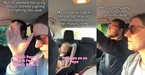 Mom Signs Toddler Babbling Deaf Dad