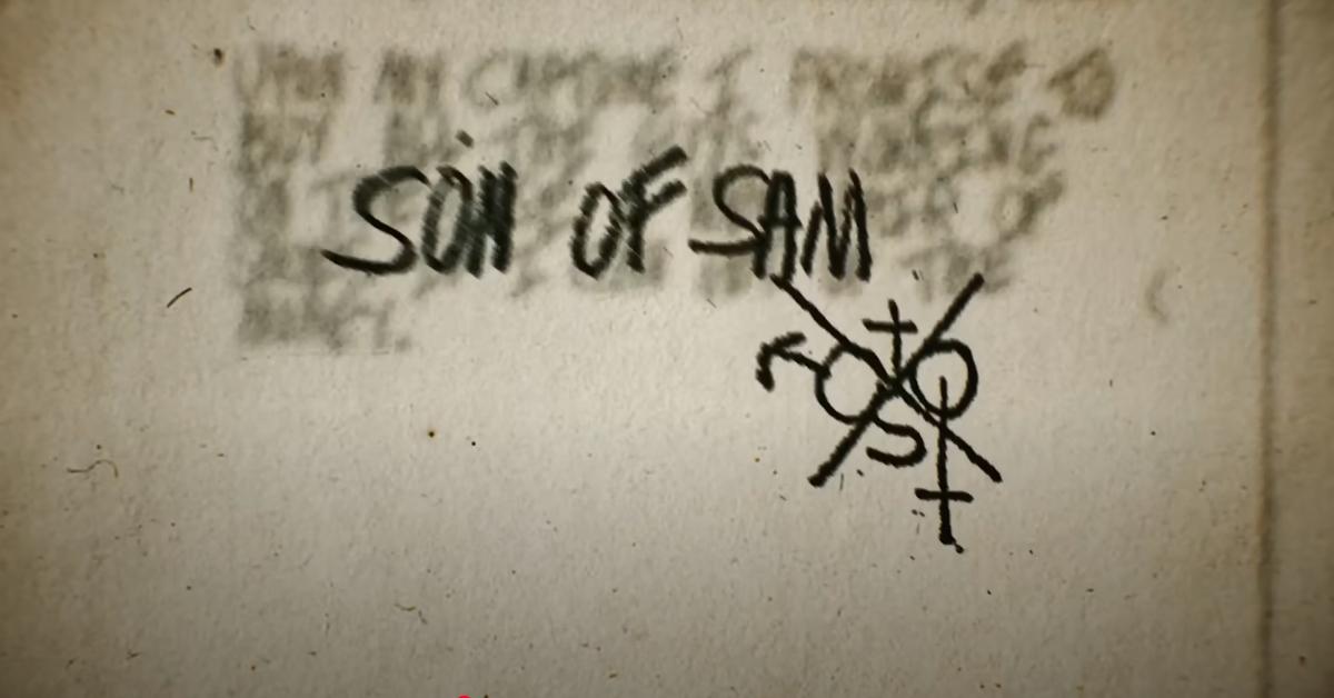 "Son of Sam" signature on a letter written by David Berkowitz
