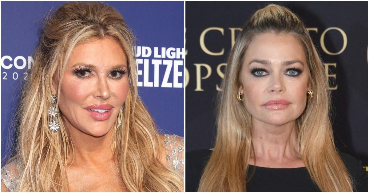 Brandi Glanville and Denise Richards at separate events.