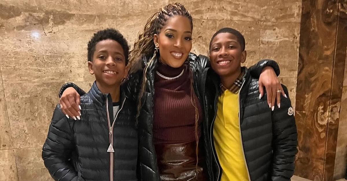 (l-r): Toya's son, Ashton, Toya, and Avery Harris