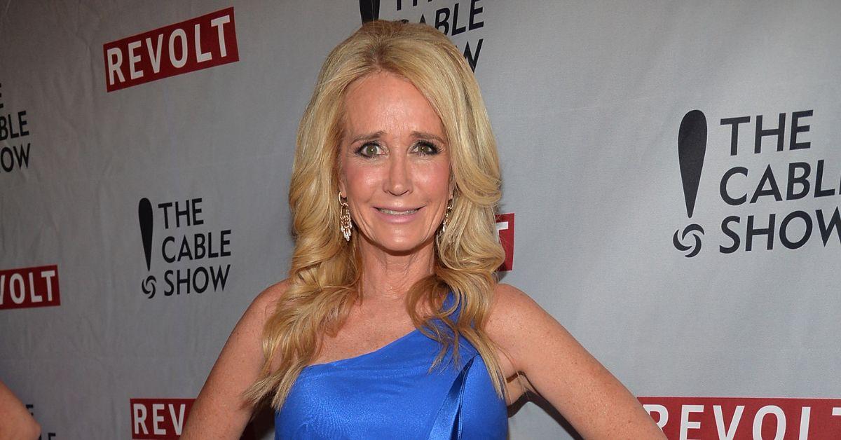 Kim Richards at a red carpet event.