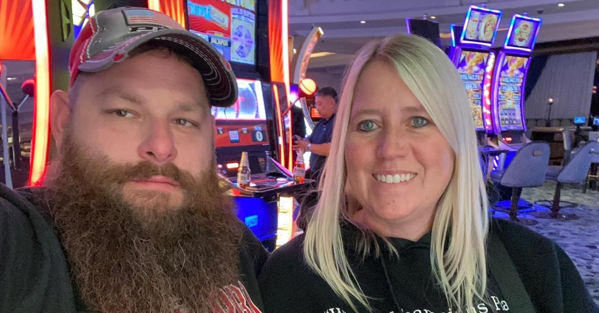 Syko Stu with his wife at a casino.