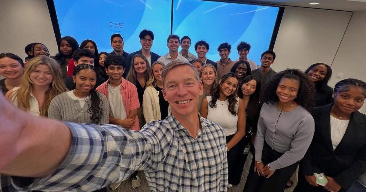 McDonald's CEO Chris Kempczinski and his interns