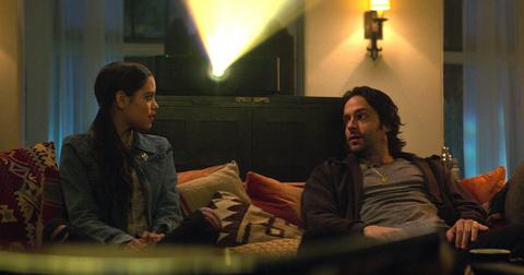 Jenna Ortega as Ellie and Chris D'Elia as Hendy on 'You'