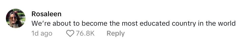 Comment on viral video about a hack for not paying back student loans.