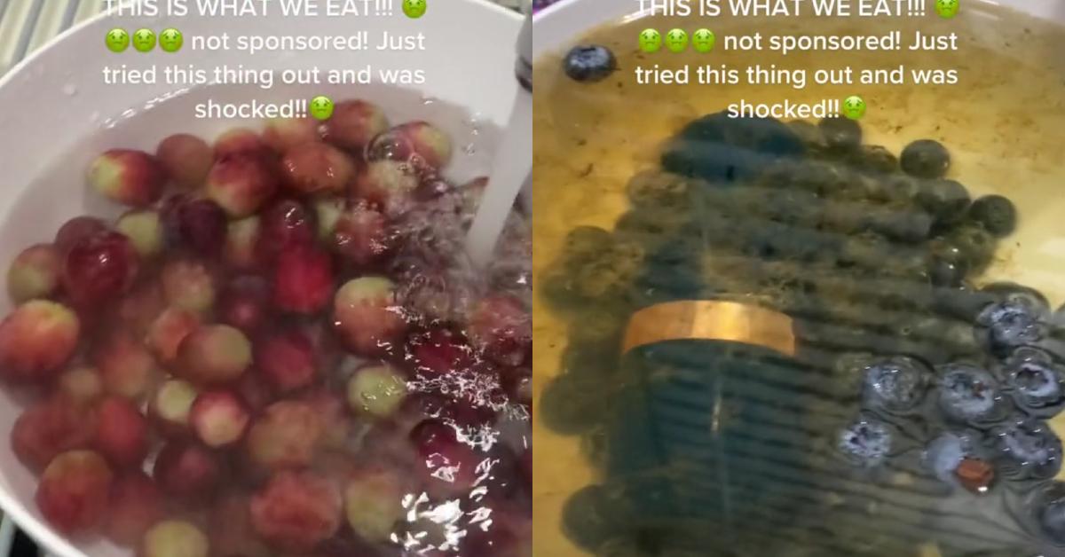 Woman Shocked at Amount of Grime on Supermarket Fruits