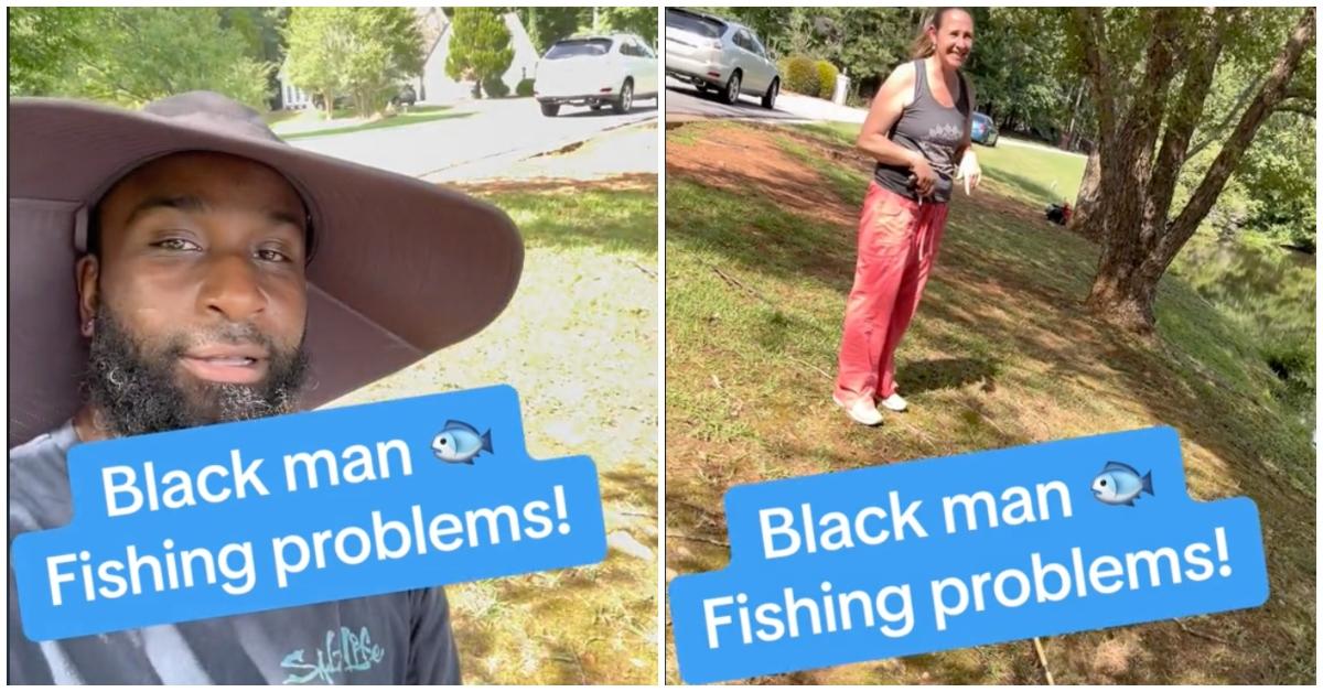 Black man fishing problems