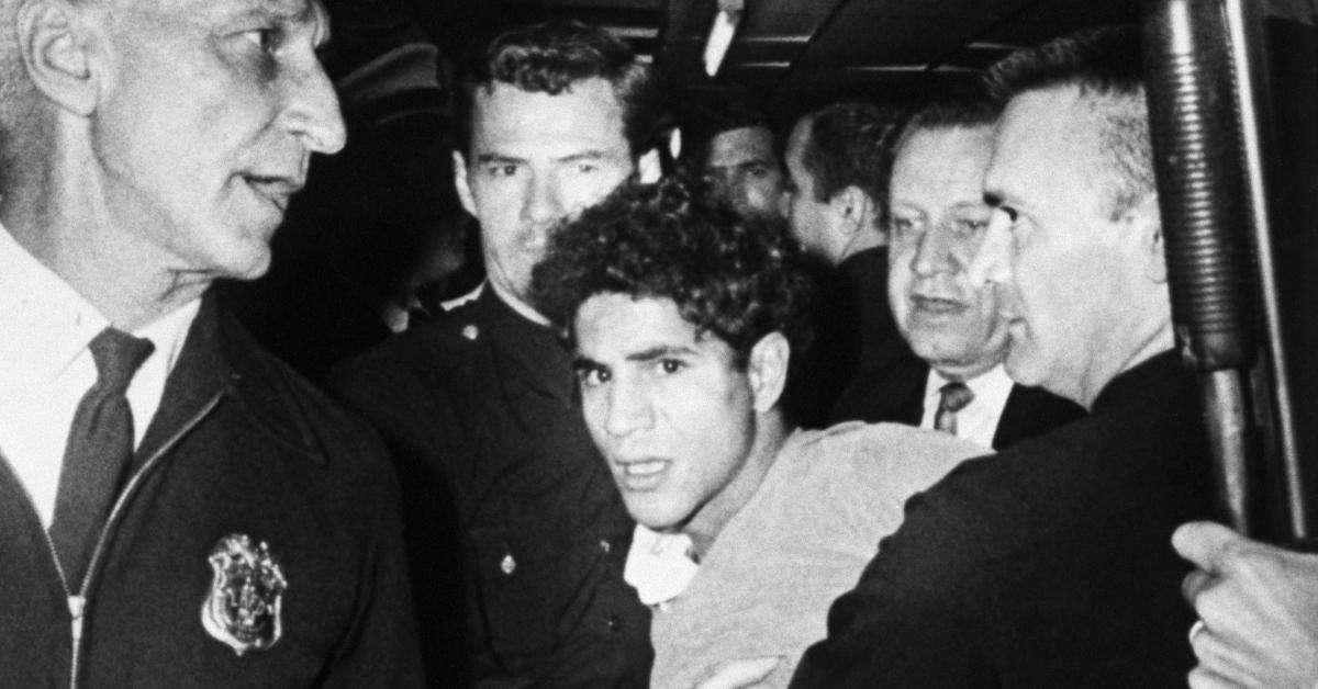 Sirhan Sirhan getting arrested after the Robert F. Kennedy assassination