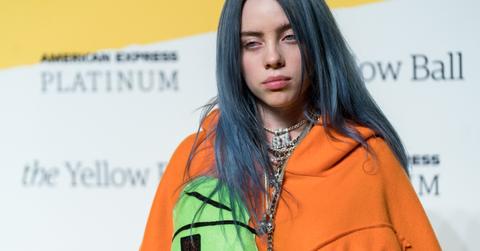Singer Billie Eilish on the red carpet