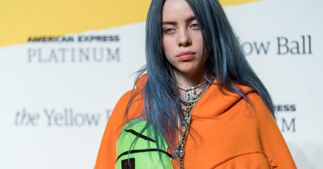 Singer Billie Eilish on the red carpet