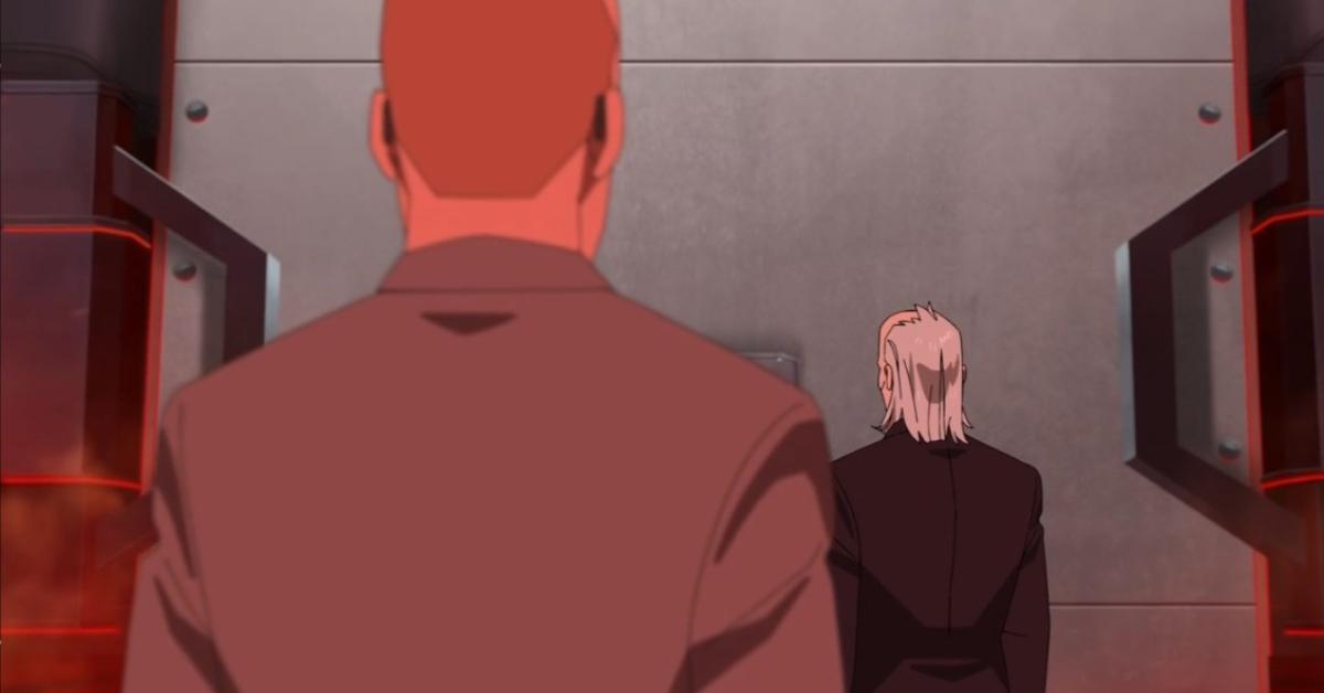 Cecil in 'Invincible' approaches the trapped Conquest