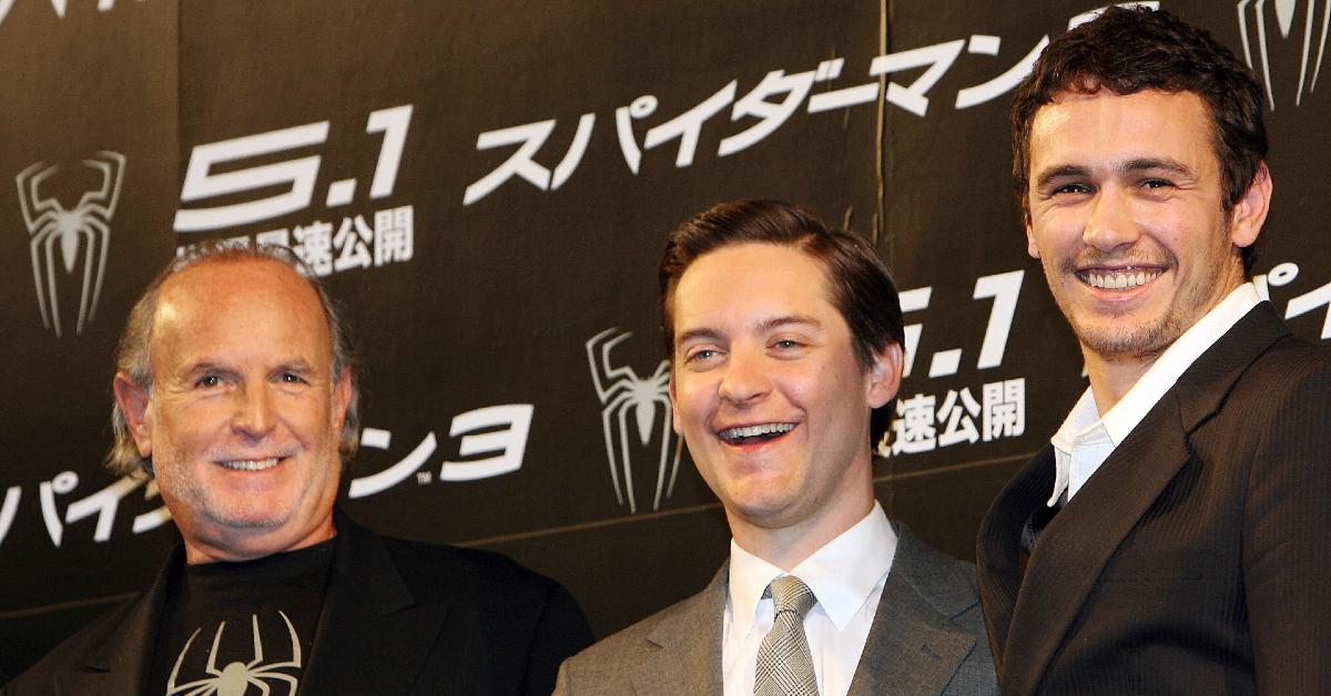 "Spider-Man 3" Tokyo Press Conference Avi Arad (producer), Tobey Maguire and James Franco (Photo by Jun Sato/WireImage)