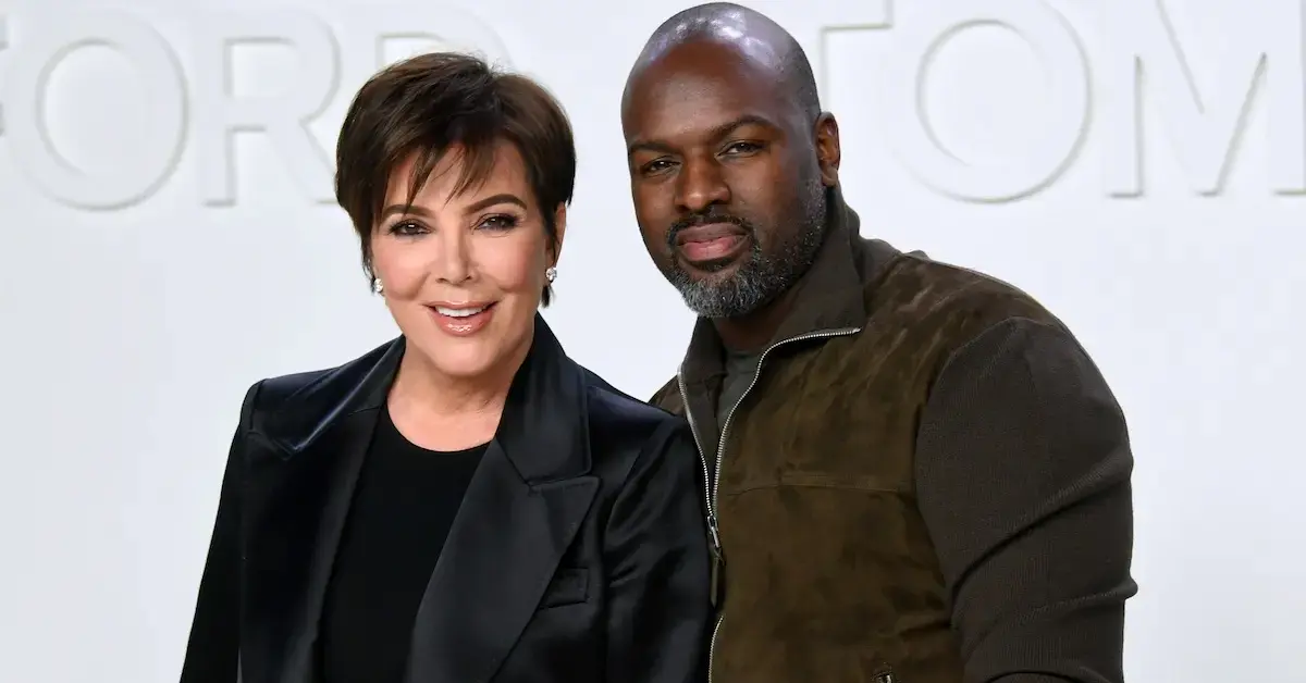 Kris Jenner and Corey Gamble at a Tom Ford event