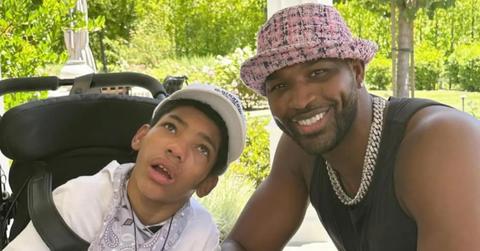 Tristan Thompson and youngest brother, Amari Thompson.