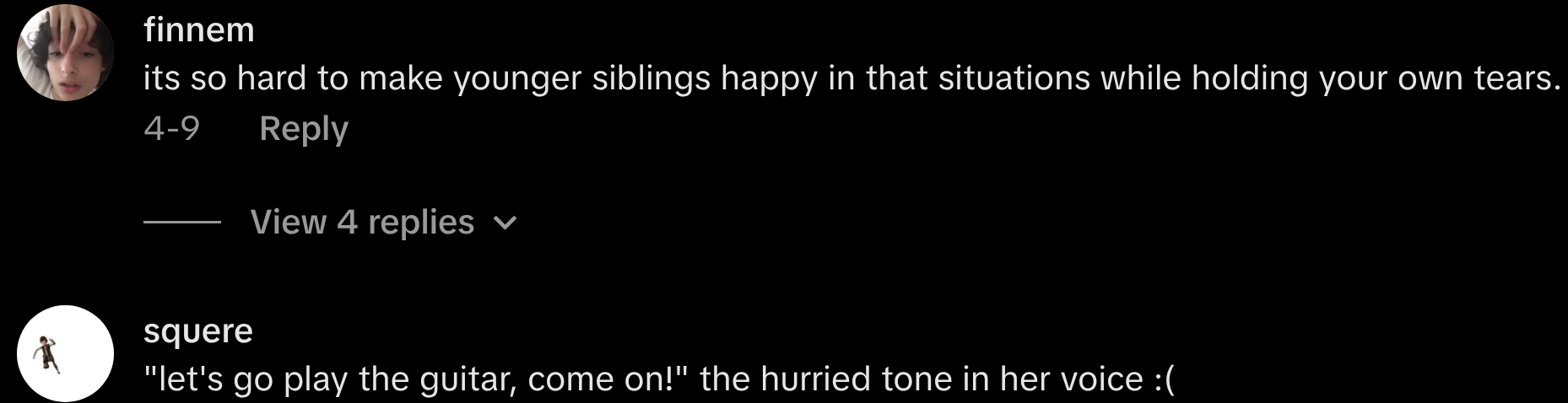 sibling records parents fighting
